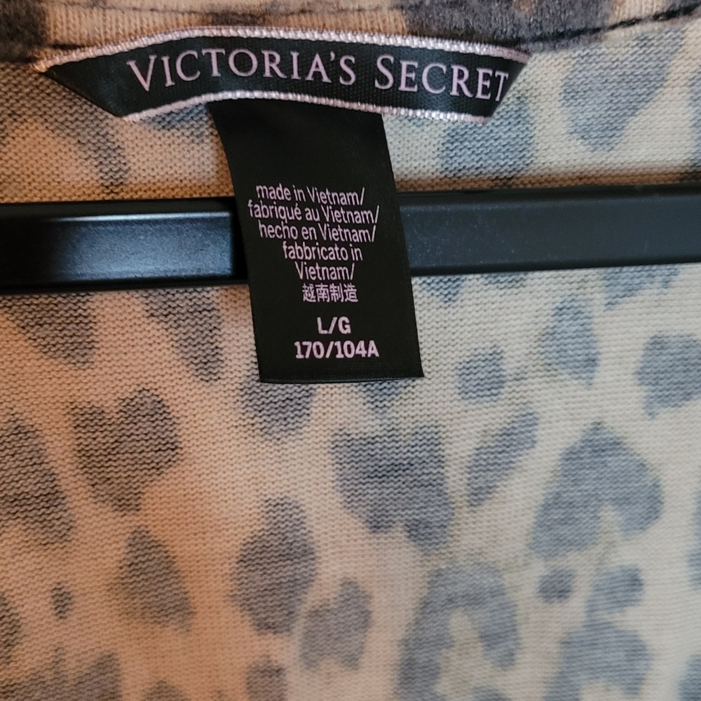Victoria's Secret Leopard Wrap Crop Top - Tan & Black - Picture 3 of 4